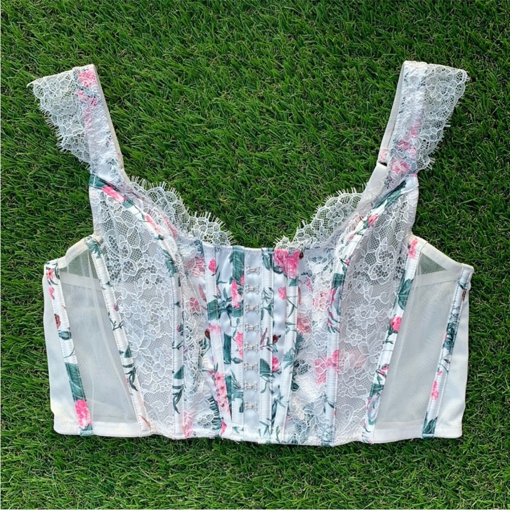 Victoria’s Secret Dream Angels Floral Longline Corset Bra